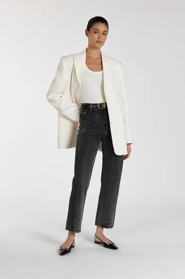 DISSH Pants FINN WASHED BLACK TWISTED SEAM JEAN 8211 Women