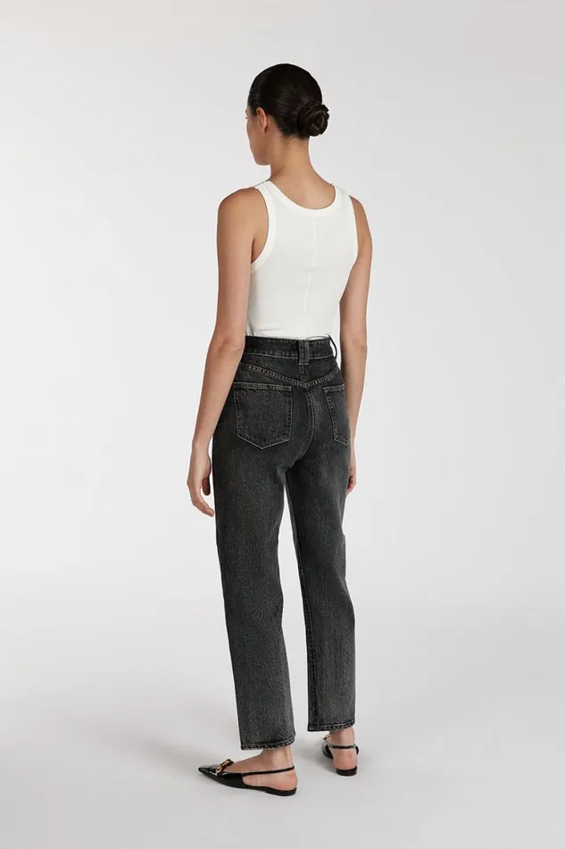 DISSH Pants FINN WASHED BLACK TWISTED SEAM JEAN 8211 Women