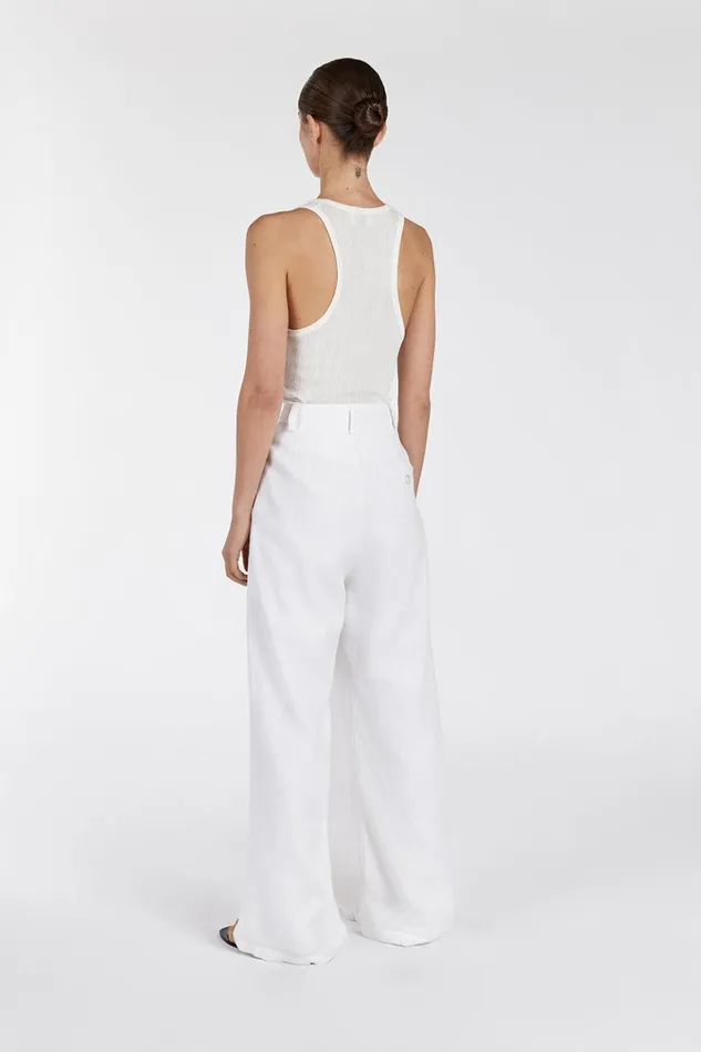 DISSH Pants HOLDEN WHITE LINEN PANT 8211 Women