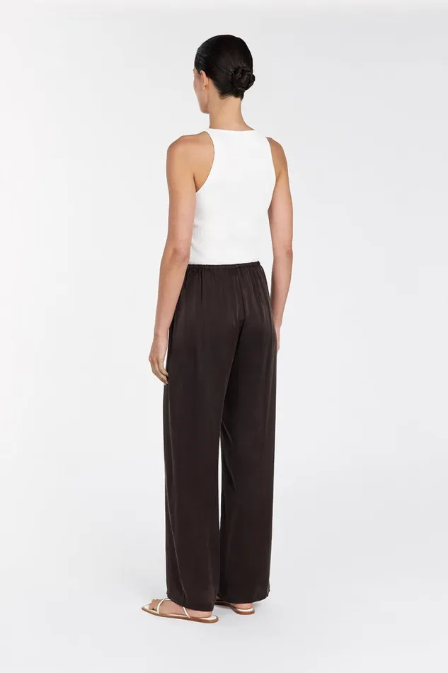 DISSH Pants PERCY BITTER CHOC SILK PANT 8211 Women