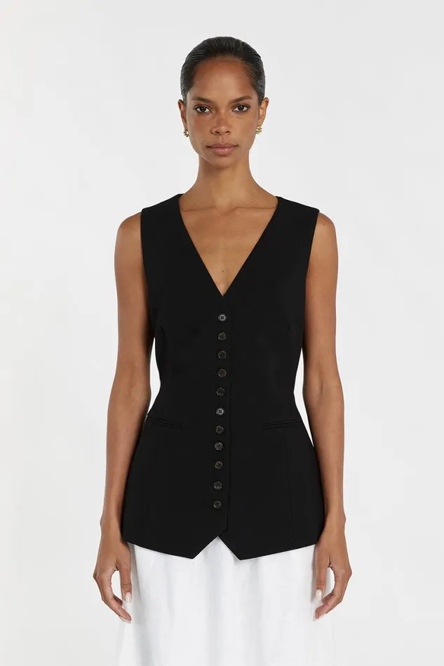 DISSH Vests CELINE BLACK VEST 8211 Women