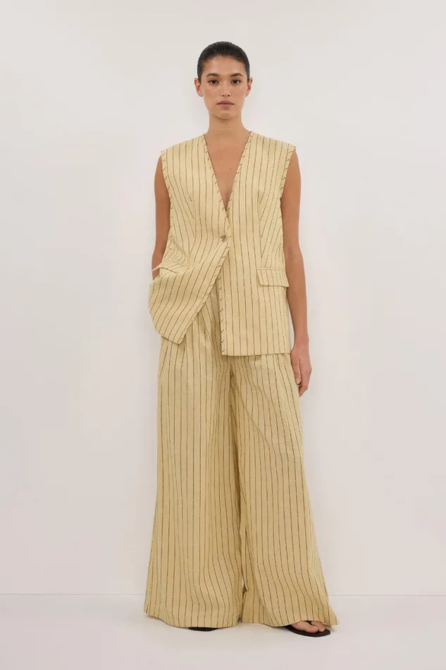 DISSH Vests OLLIE DUNE STRIPE OVERSIZED VEST 8211 Women