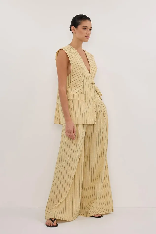 DISSH Vests OLLIE DUNE STRIPE OVERSIZED VEST 8211 Women