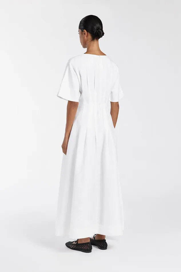 DISSH White Dresses RAF OFF WHITE BOATNECK MIDI DRESS 8211 Women