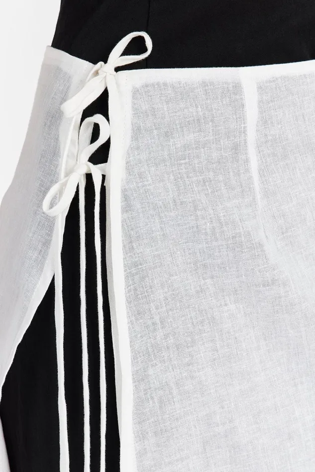 DISSH White LINA WHITE SARONG SHEER SKIRT 8211 Women