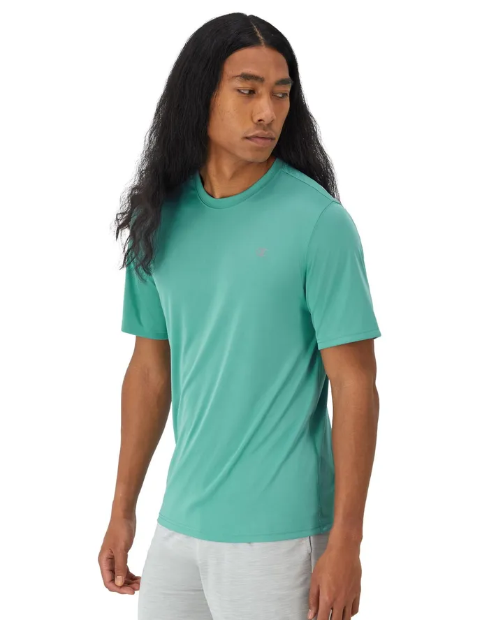 Double Dry Tee Aqua Crush Men Champion TShirts and Tops