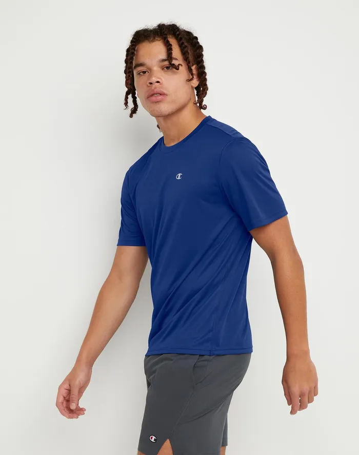 Double Dry Tee Royal Blue Men Champion TShirts and Tops