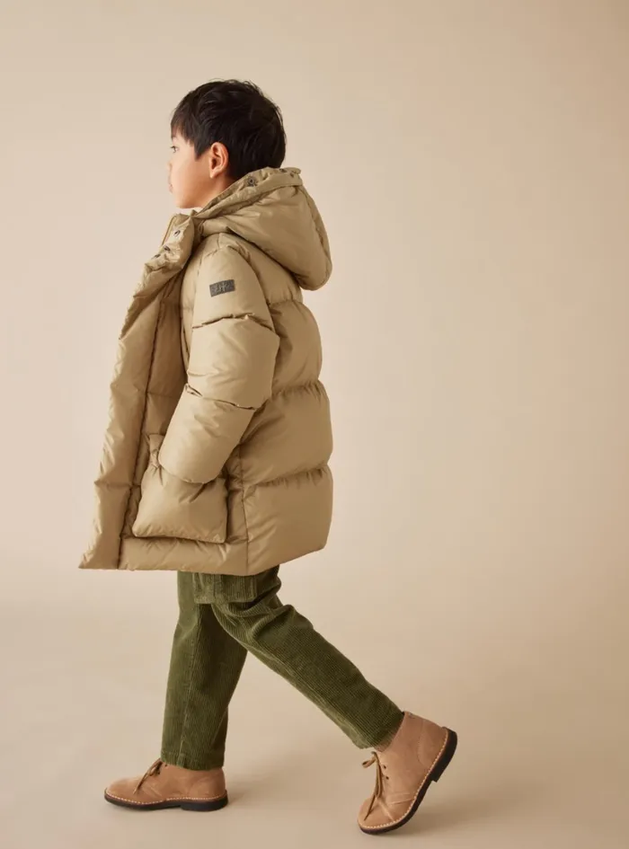 Downjackets Boy 216 Il Gufo Long Hooded Down Jacket