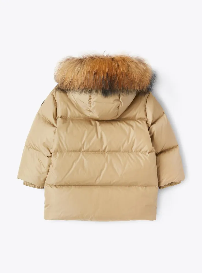 Downjackets Boy 216 Il Gufo Long Hooded Down Jacket