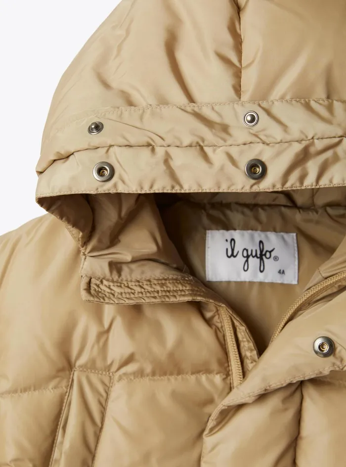 Downjackets Boy 216 Il Gufo Long Hooded Down Jacket