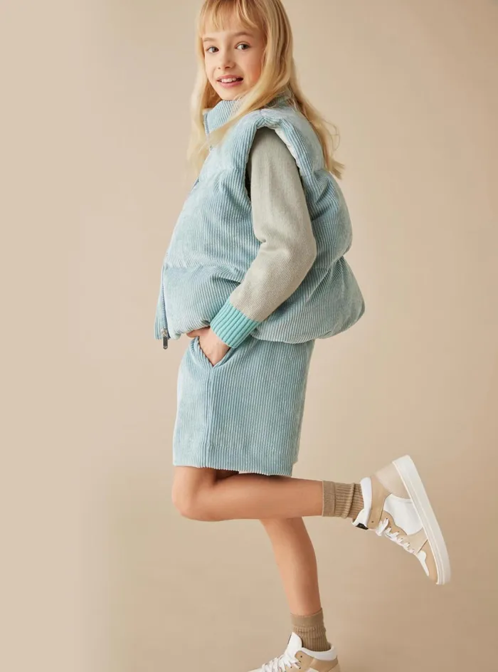 Downjackets Girl 216 Il Gufo Padded Corduroy Vest