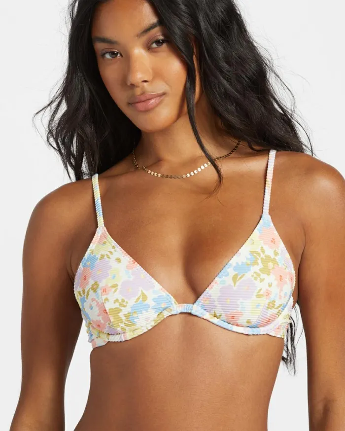 Dream Chaser Tanlines Reese Bikini Top Multi Women Billabong Bikinis