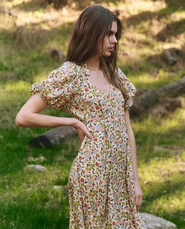 Dresses Women039s The Great The Hyacinth Dress Floating Petals Floral