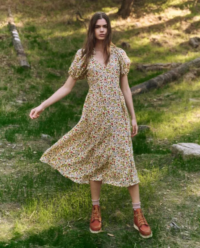 Dresses Women039s The Great The Hyacinth Dress Floating Petals Floral
