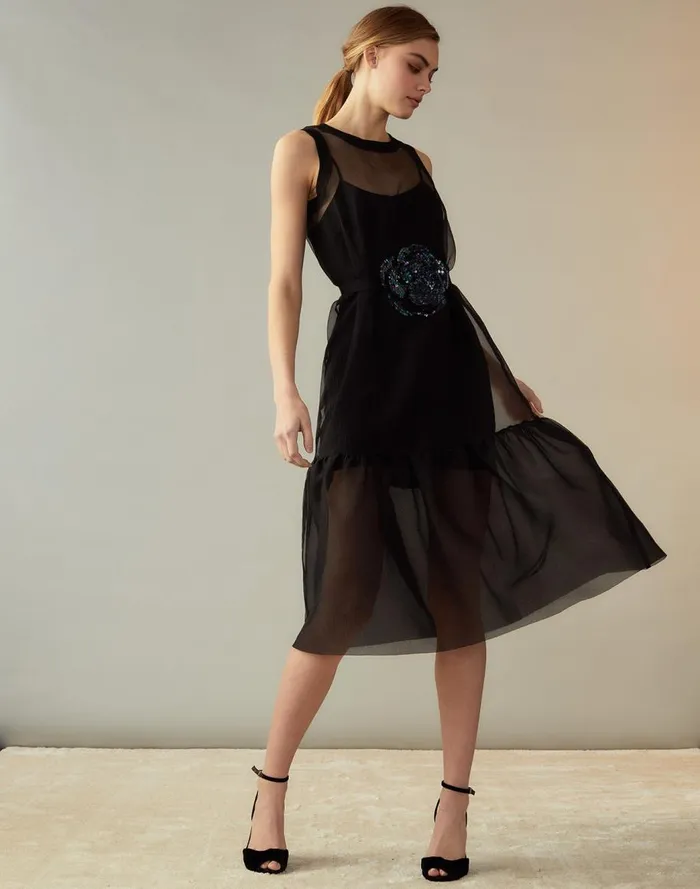 Dresses Women Cynthia Rowley Carrie Organza Midi Dress