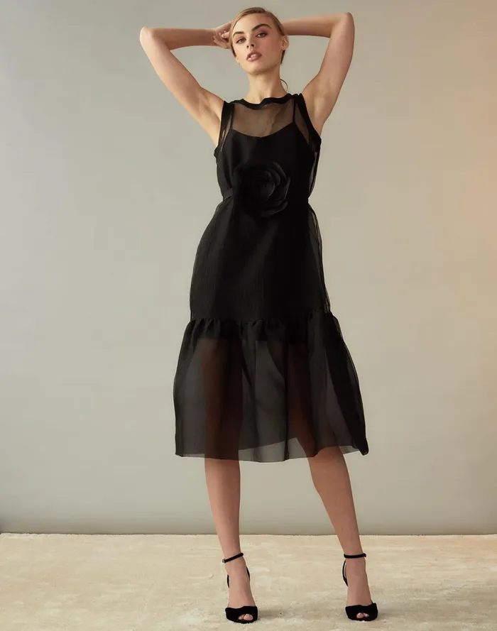 Dresses Women Cynthia Rowley Carrie Organza Midi Dress