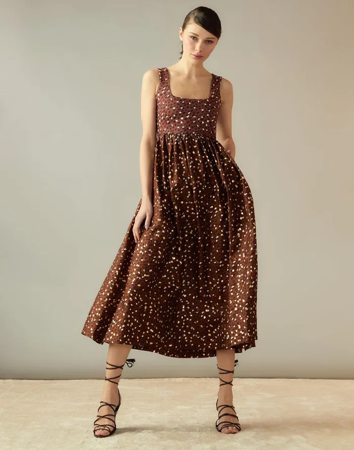 Dresses Women Cynthia Rowley Gold Foil Isla Dress