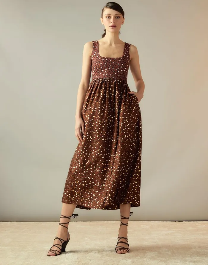 Dresses Women Cynthia Rowley Gold Foil Isla Dress