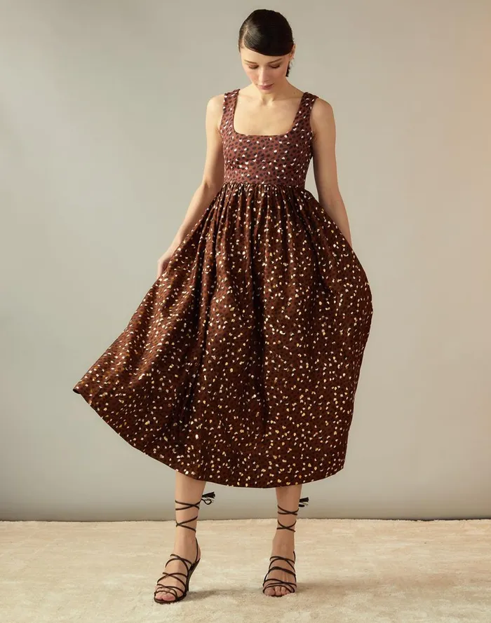 Dresses Women Cynthia Rowley Gold Foil Isla Dress