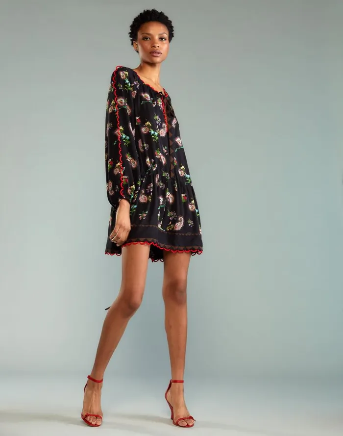 Dresses Women Cynthia Rowley Midnight Garden Mini Dress