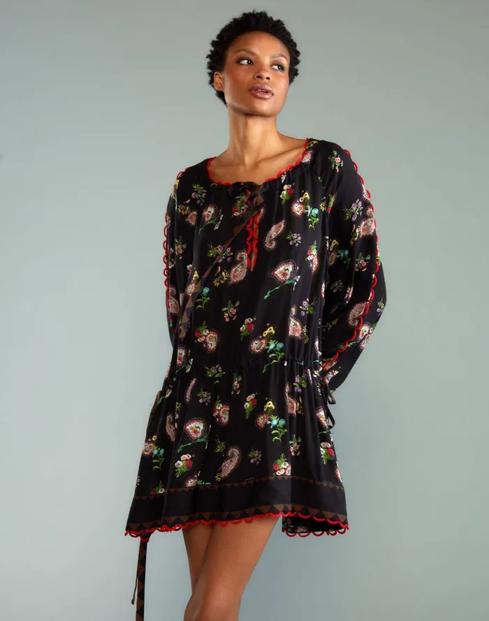 Dresses Women Cynthia Rowley Midnight Garden Mini Dress