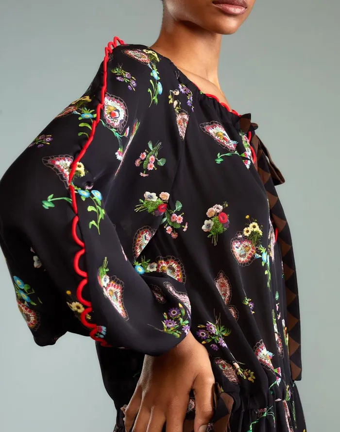 Dresses Women Cynthia Rowley Midnight Garden Mini Dress