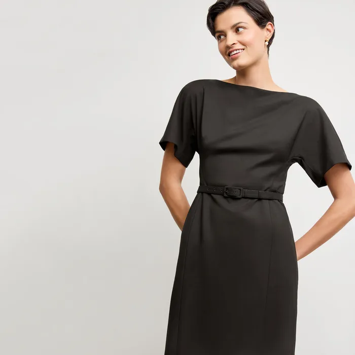 Dresses Women The Meredith Executive Dress 8211 Washable Wool Twill Black M M LaFleur
