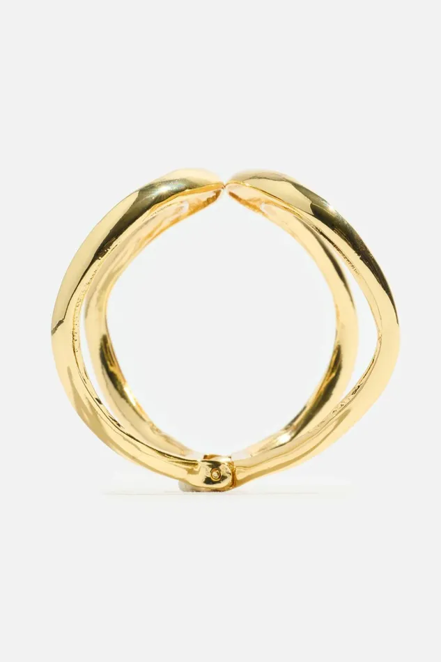 Dynamite Bracelets Women Open Curve Cuff Bracelet YELLOW