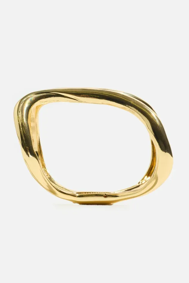 Dynamite Bracelets Women Open Curve Cuff Bracelet YELLOW