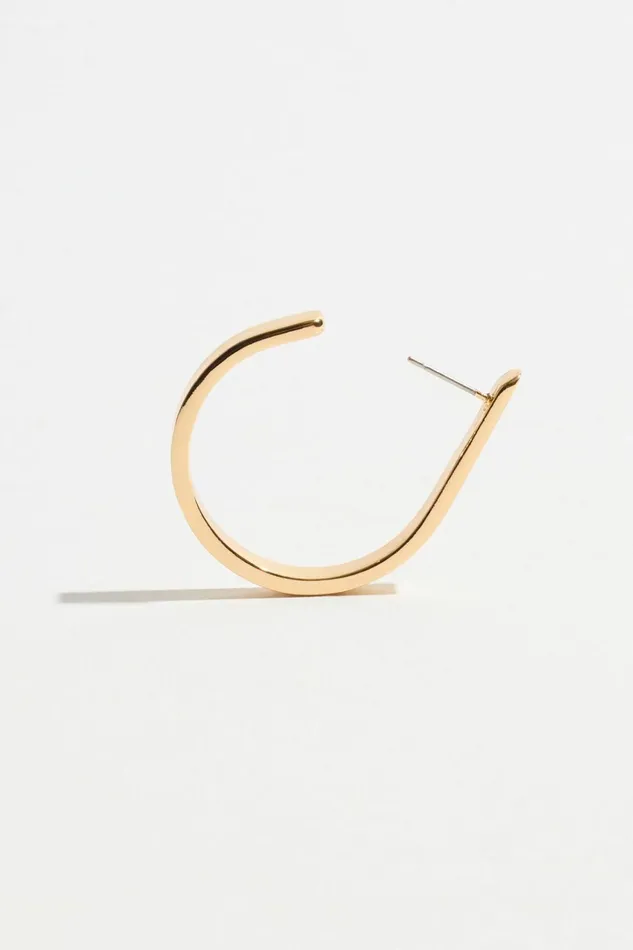 Dynamite Earrings Women Open Loop Hoop Earrings Yellow