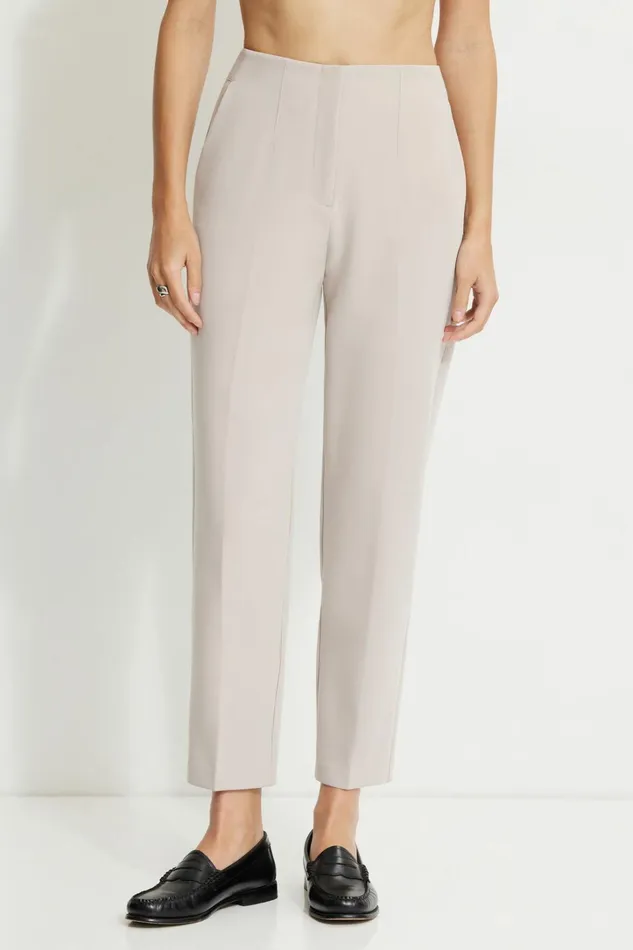 Dynamite Pants Women Emily Tailored Slim Ankle Pants Grey