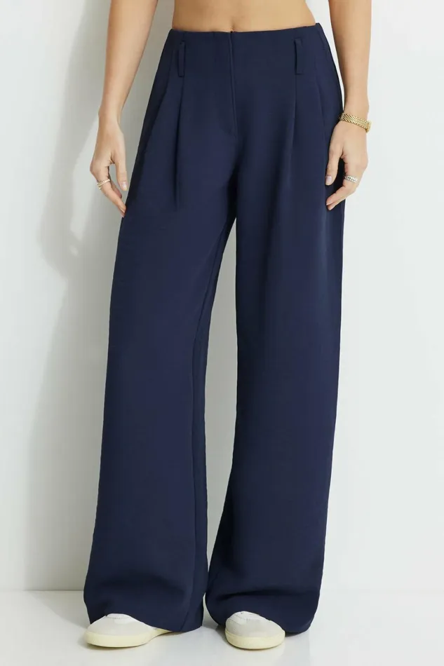 Dynamite Pants Women Jourdan Mid Rise Pants Blue