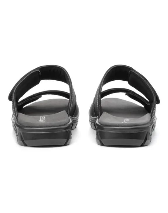 Eduardo Sandals Black Mens Hotter Leather Sandals