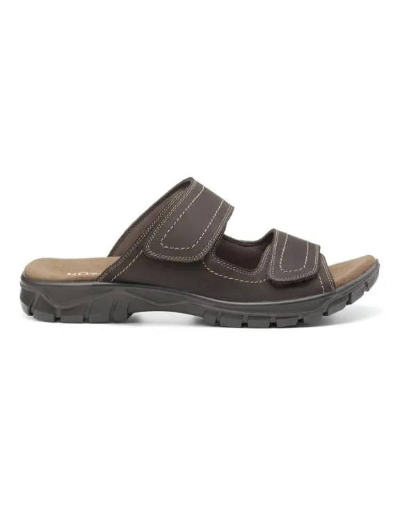Eduardo Sandals Brown Mens Hotter Leather Sandals