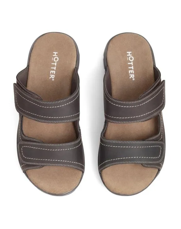 Eduardo Sandals Brown Mens Hotter Leather Sandals