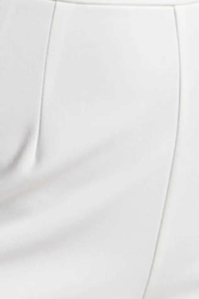 Elibeth Two Piece Set 8211 Crop Top And High Waisted Wide Leg Pants Set In White Women Showpo Curve Clothes
