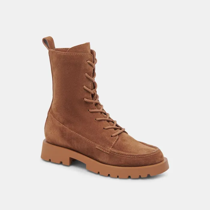 Erlene Boots Brown Suede Women Dolce Vita Boots and Booties