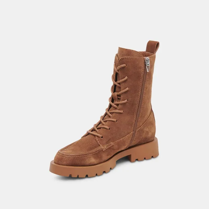 Erlene Boots Brown Suede Women Dolce Vita Boots and Booties