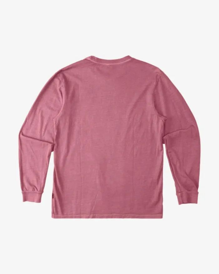 Essential Wave Washed Long Sleeve TShirt Faded Rose Men Billabong TShirts