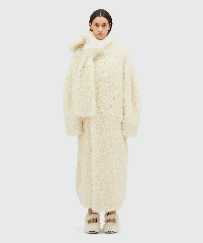 FauxLeather Long Coat Women MSGM Jackets And Coats