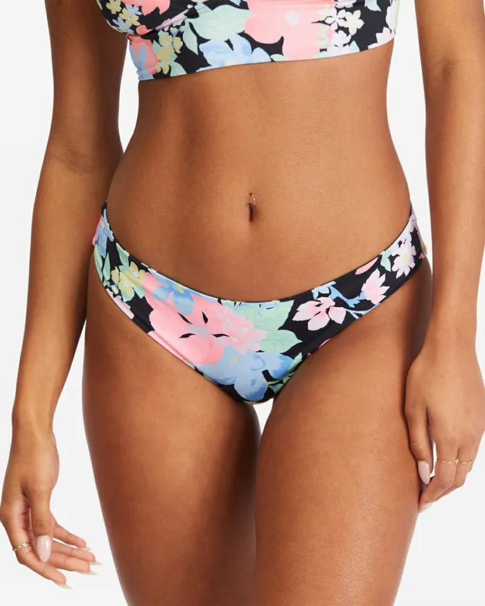 Feelin Tropical Lowrider Reversible Low Rise Bikini Bottoms Multi Women Billabong Bikini Bottoms