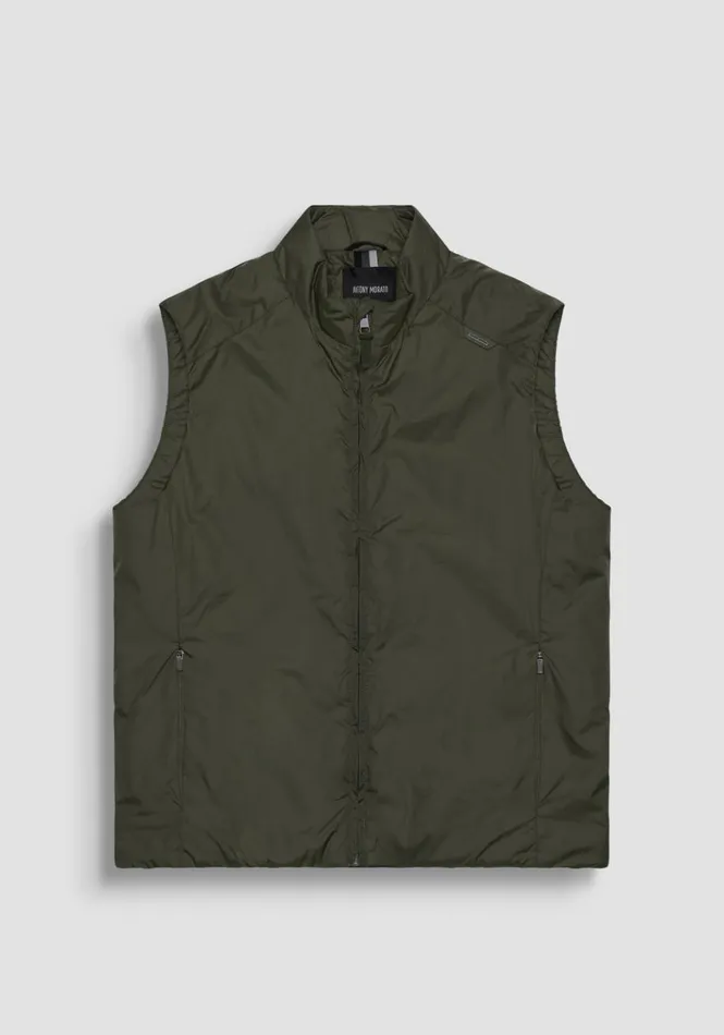 Field Jackets And Coats Men Antony Morato Regular Fit Lightweight Nylon Jacket With Dupont Sorona Synthetic Padding Dark Olive Green Field Jackets And Coats Men Antony Morato Regular Fit Lightweight Nylon Jacket With Dupont Sorona Synthetic Padding Dark Olive Green