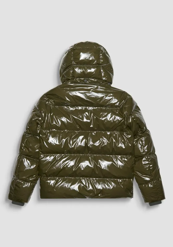 Field Jackets And Coats Men Antony Morato Relaxed Fit Down Jacket With Hood And Synthetic Filling Army Green