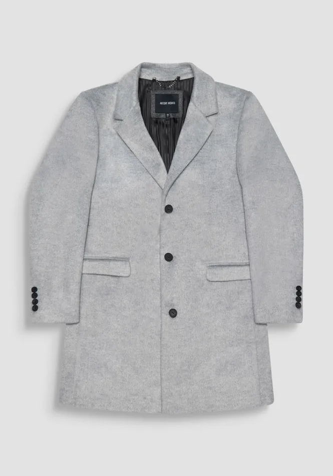 Field Jackets And Coats Men Antony Morato Slim Fit 034Russel034 Coat In WoolEffect Fabric Medium Gray Melange