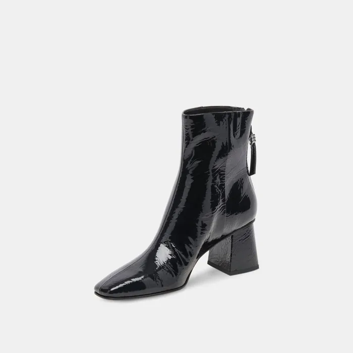 Fifi H2O Wide Booties Midnight Crinkle Patent Women Dolce Vita Boots and Booties
