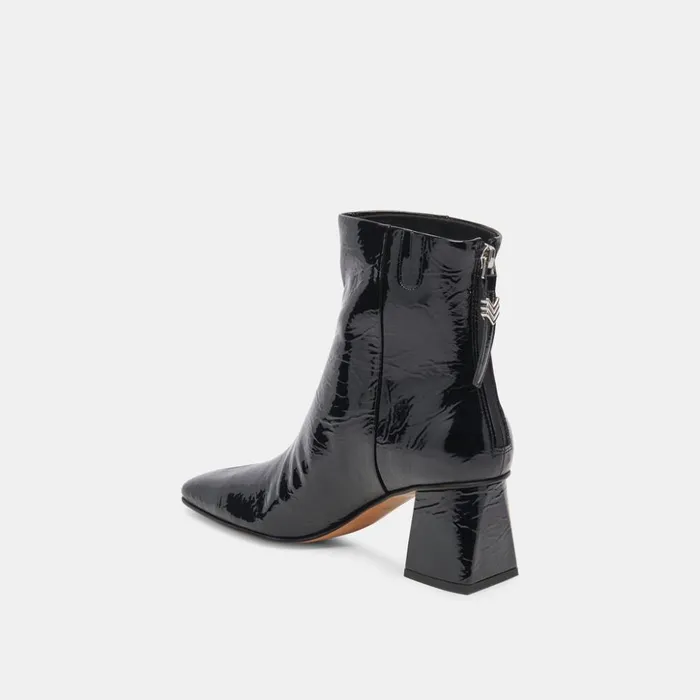Fifi H2O Wide Booties Midnight Crinkle Patent Women Dolce Vita Boots and Booties