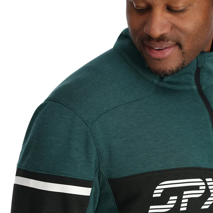 Fleece Mens Spyder Speed Fleece Half Zip 8211 Cypress Green