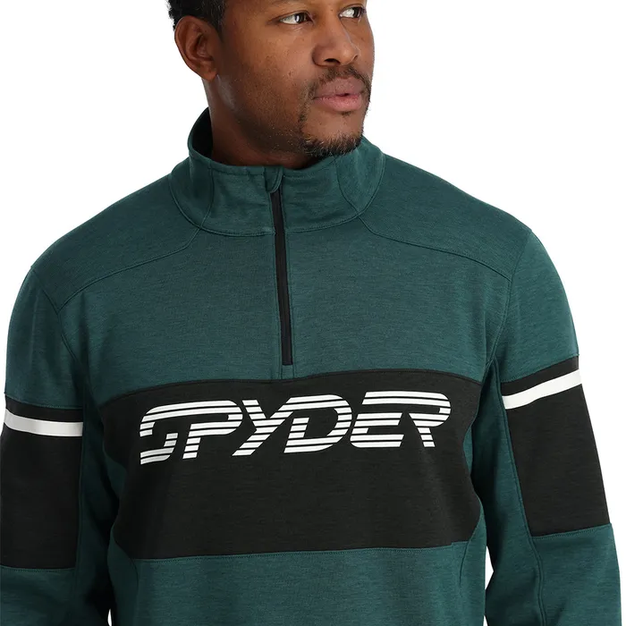 Fleece Mens Spyder Speed Fleece Half Zip 8211 Cypress Green