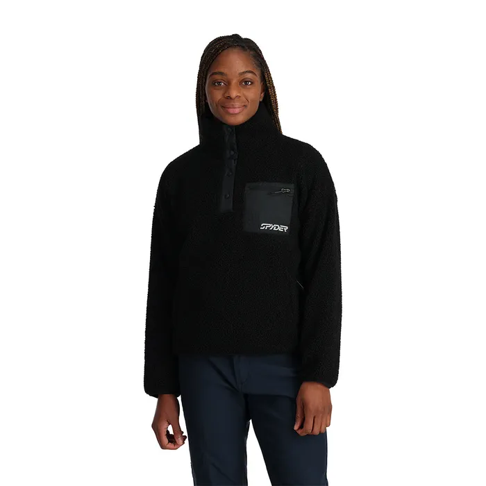 Fleece Womens Spyder Cloud Pullover 8211 Black