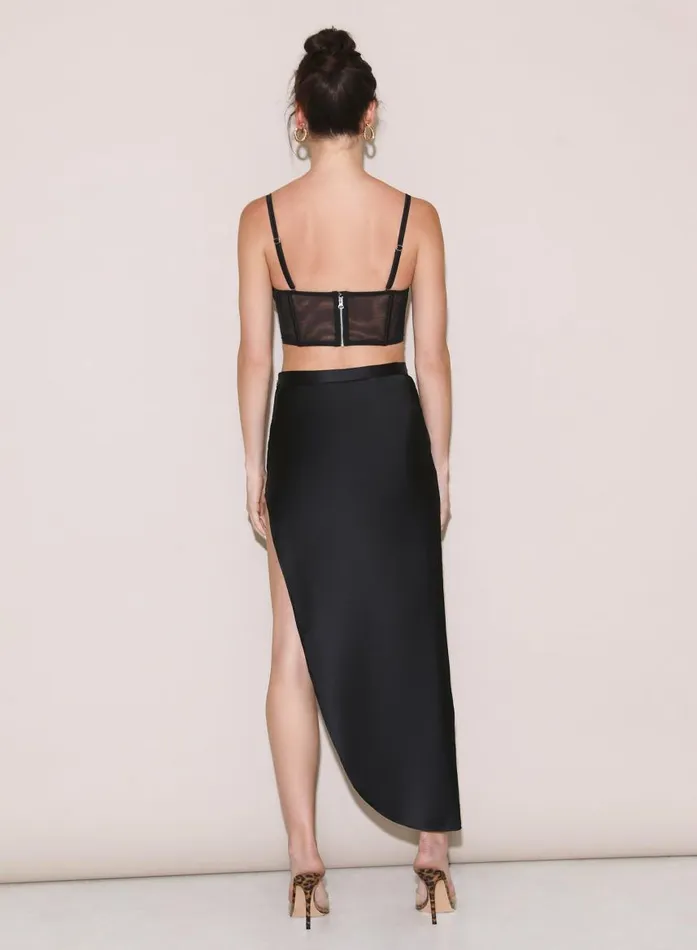 Fleur Du Mal Bustiers and Bra Tops Women Rose Cup Bustier Black Fleur Du Mal Bustiers and Bra Tops Women Rose Cup Bustier Black